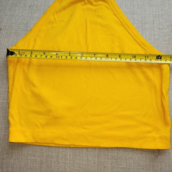 Yellow Ribbed Stretchy Racerback - Picture 5 of 5